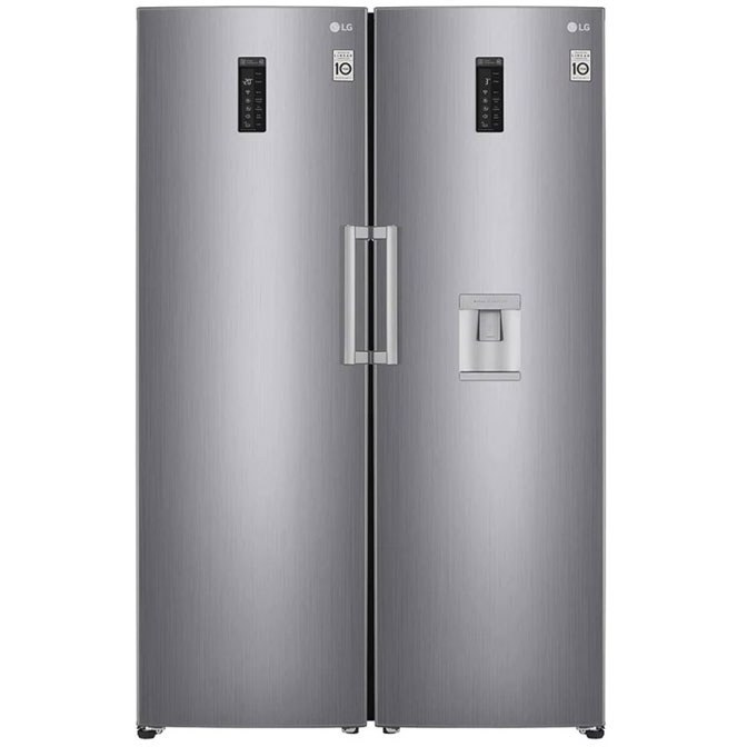 یخچال فریزر دوقلو ال جی مدل F411-B414 ظرفیت ۴۰ فوت رنگ سفید و نقره ای